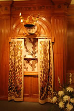 Kehillath Israel Chapel Ark Curtain, Fabric Collage, 7