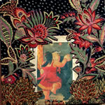 Noche De Las Flores, Fabric Collage, 18" x 18", 2006