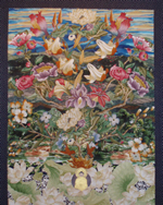 The Flowering Of The Buddha Mind, Fabric Collage, 5' x 4', 2010